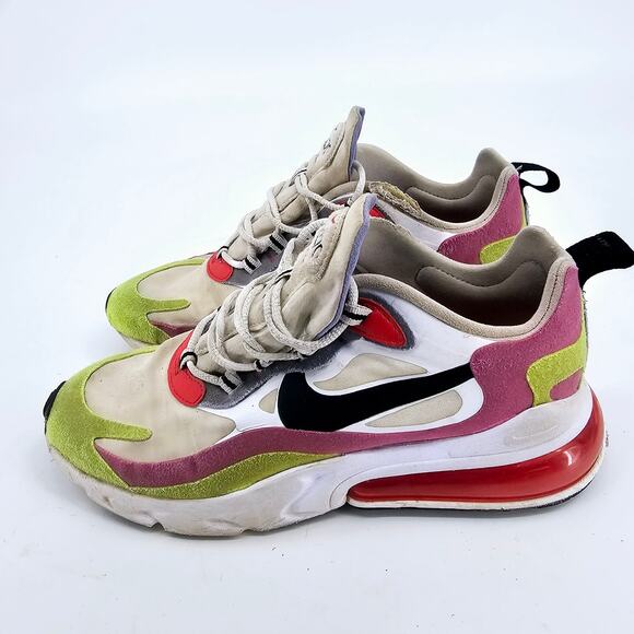 Nike Air Max 270 React Women's 7.5 White Mukti CZ9351-100 Athletic Shoes - Picture 3 of 10